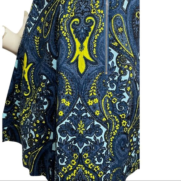 PLENTY TRACY REESE Anthropologie Fit Flare Mini Skater Dress Paisley Pockets 4P - Picture 3 of 13